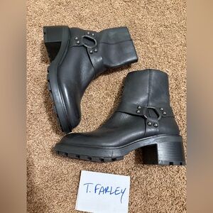 Steve Madden black leather boots